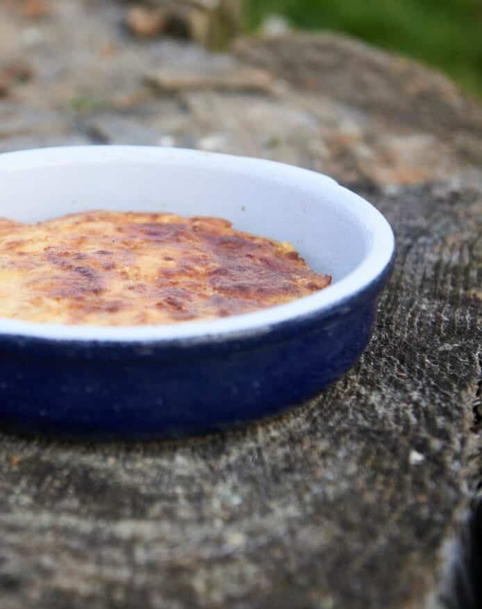 Frittata lard salé porc noir de Bigorre Herbae