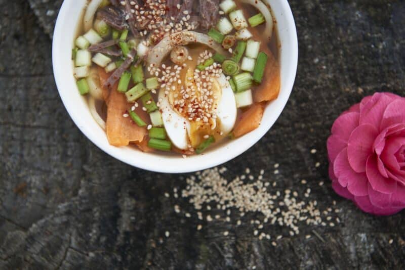 Ramen japonais au bouillon porc noir de Bigorre AOP Herbae