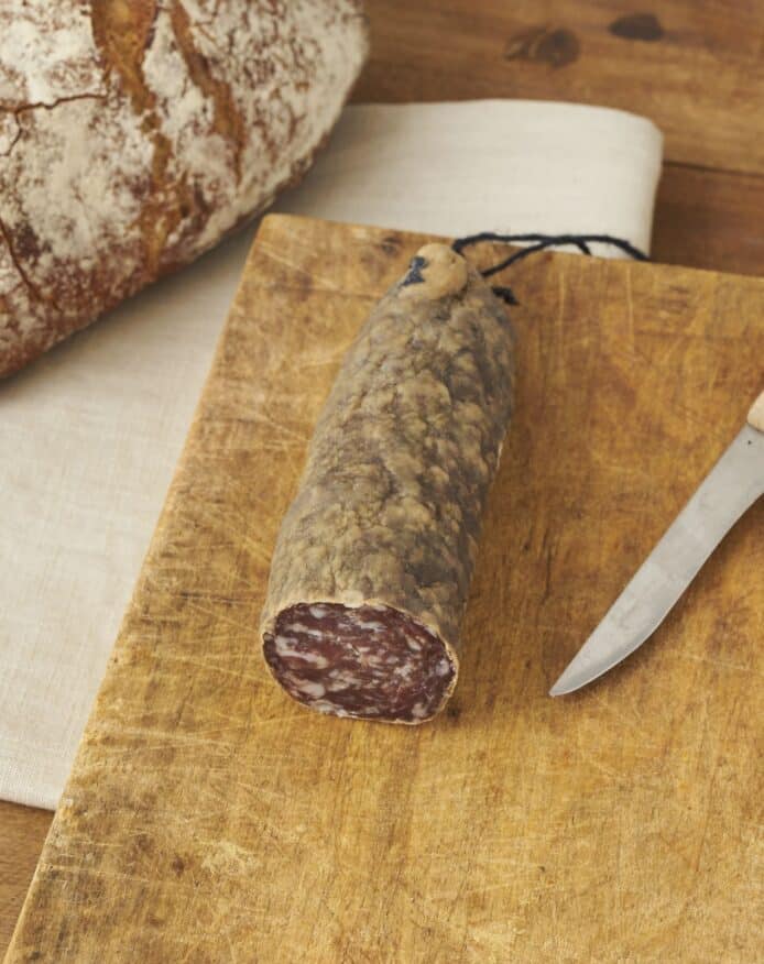 Saucisson porc noir de Bigorre AOP naturel 54 jours affinage