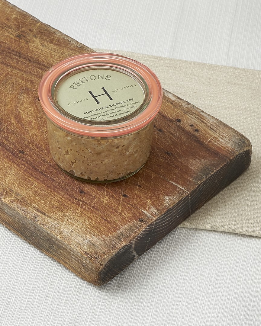 Fritons porc noir de Bigorre AOP HERBAE