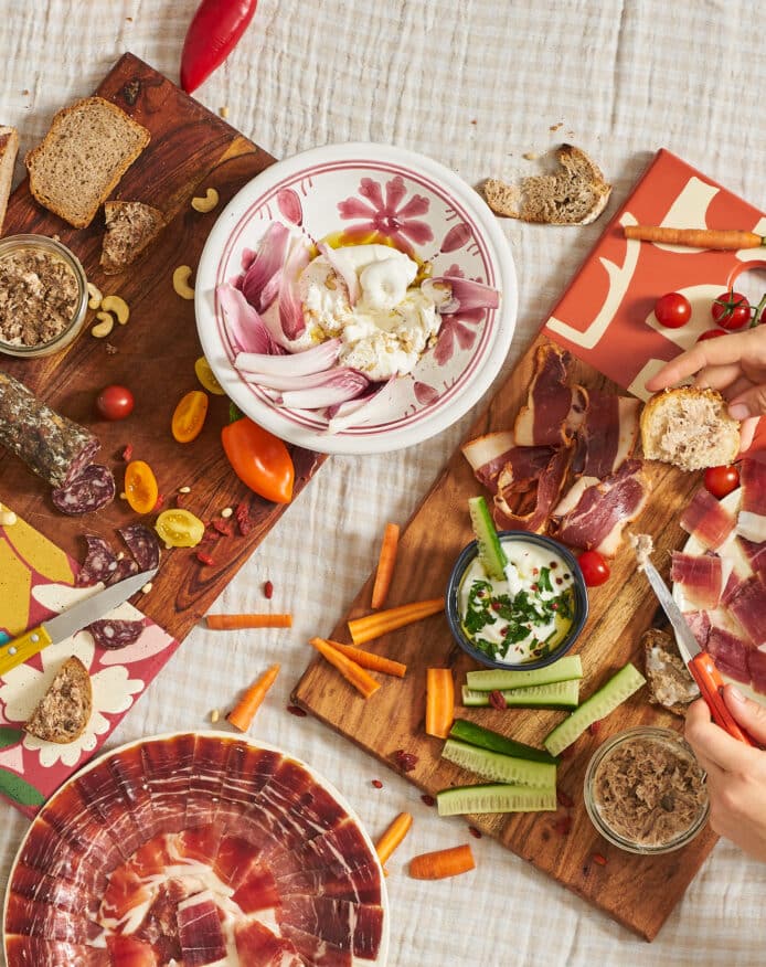 Recette été - Apéritif table extérieur
