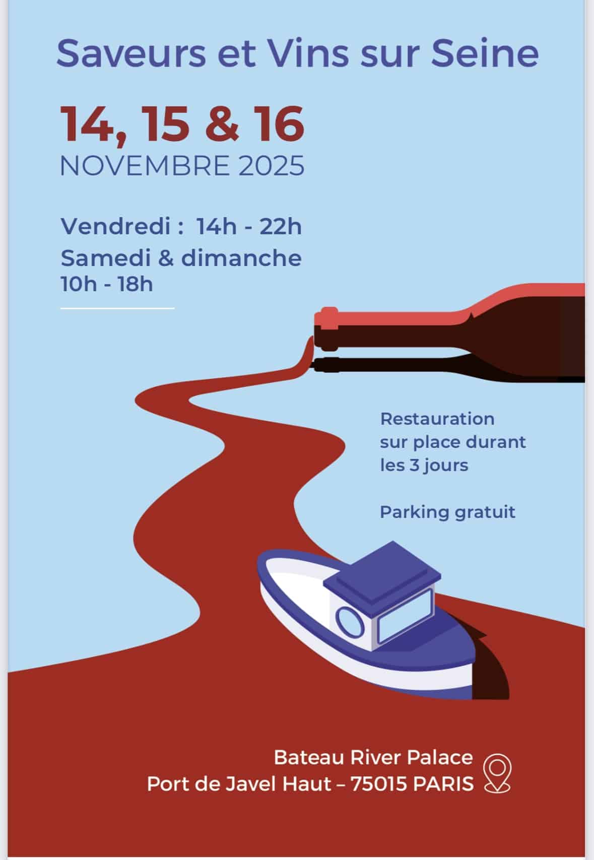 Saveurs et vins sur seine