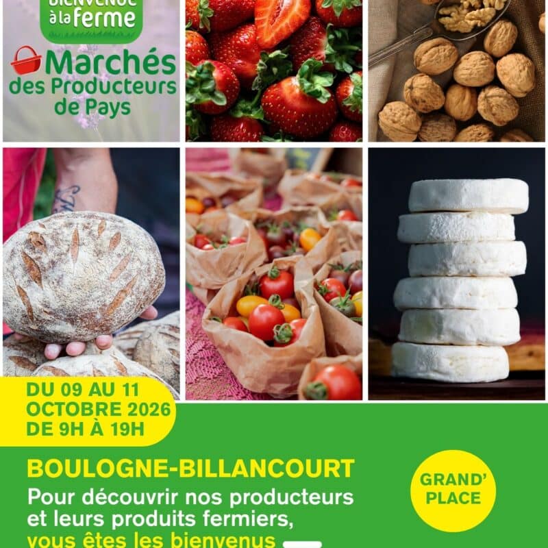 Marché producteurs pays boulogne billancourt octobre 2026 HERBAE