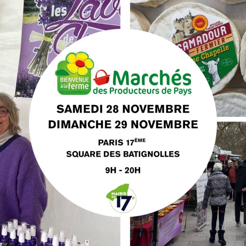 BATIGNOLLES - Marché Producteurs de Pays Novembre 2026 HERBAE