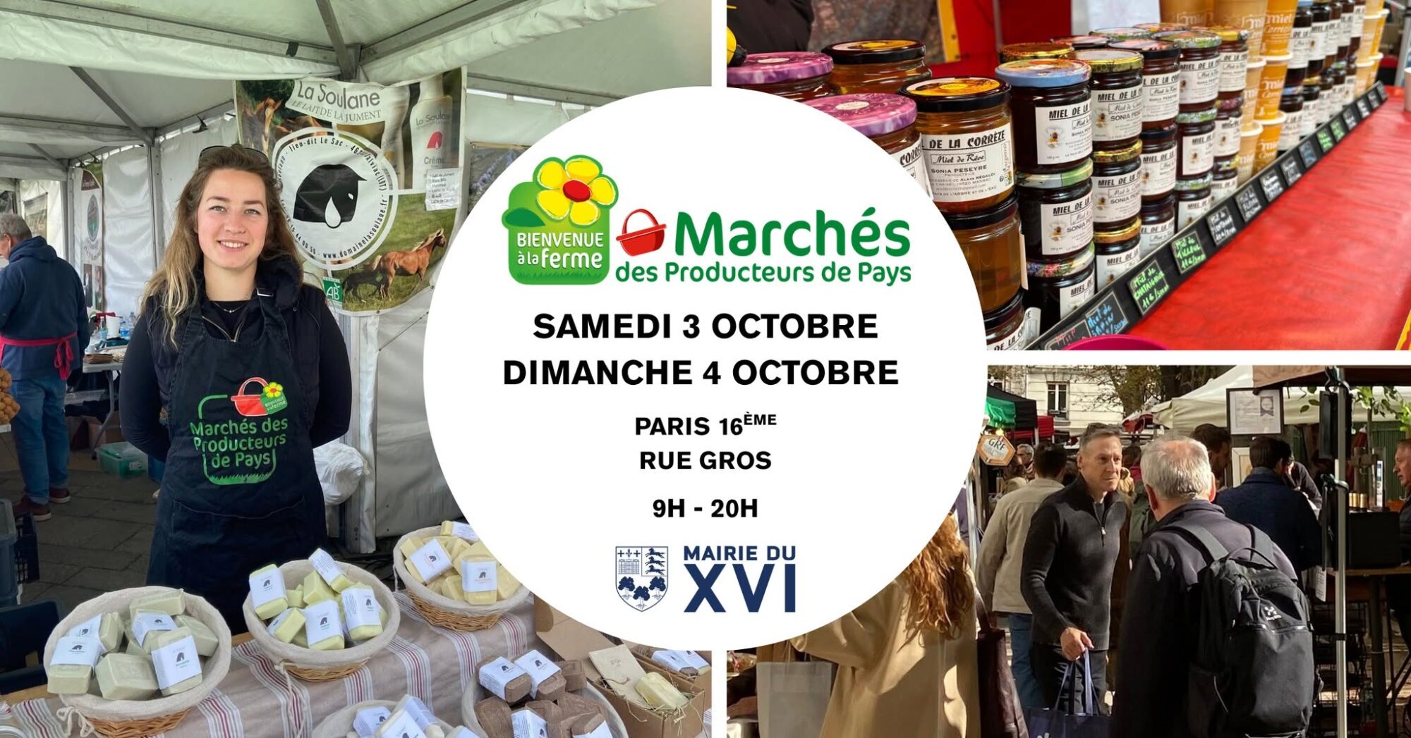 Marchés des producteurs de Pays - Paris 16ème - Rue Gros Octobre 2026 HERBAE